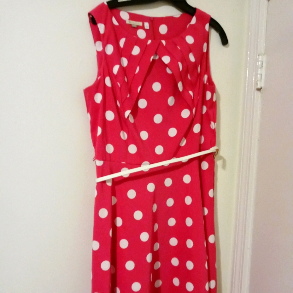 Signature Darby Pink & White Polkadot Dress